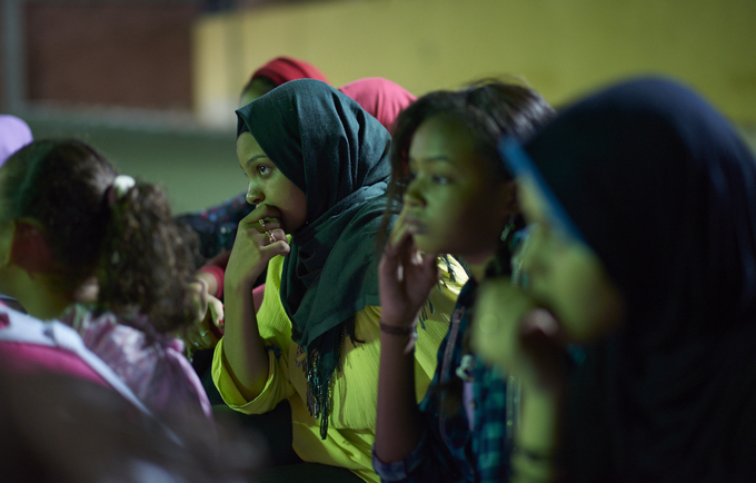 Girls in Egypt participate in discussions held by the Y-PEER youth network, which uses peer education and activities like theatre and games to educate adolescents about sexual and reproductive health, gender-based violence and harmful practices including FGM. © Luca Zordan for UNFPA