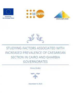 Studying Factors Associated with Increased Prevalence of Cesarean Section in Cairo and Gharbeya Governorates