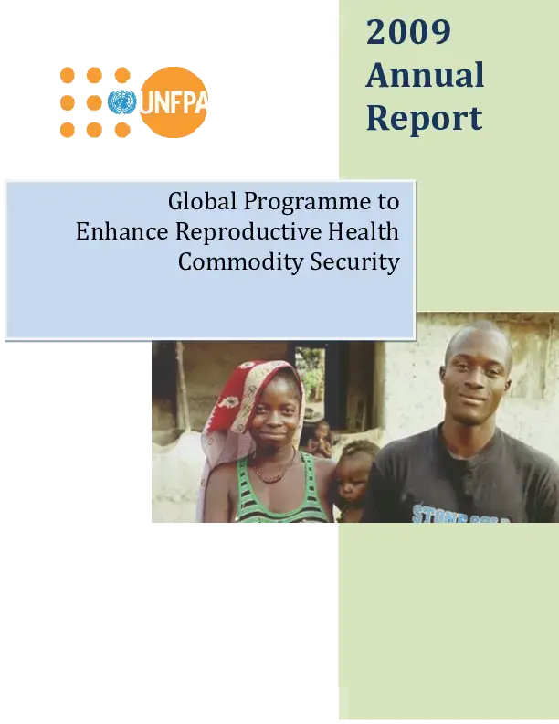 Global Programme on Reproductive Health Commodity Security