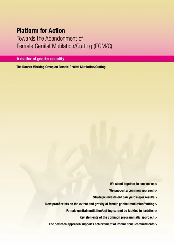 Platform for Action: Towards the Abandonment of Female Genital Mutilation/Cutting