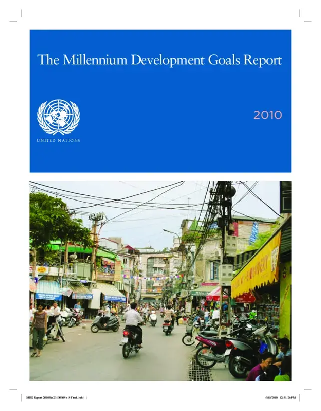 The Millennium Development Goals Report 2010